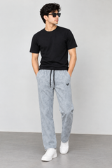 Men’s Off-White Relaxed Fit Jogger Pants – Casual Drawstring Trousers