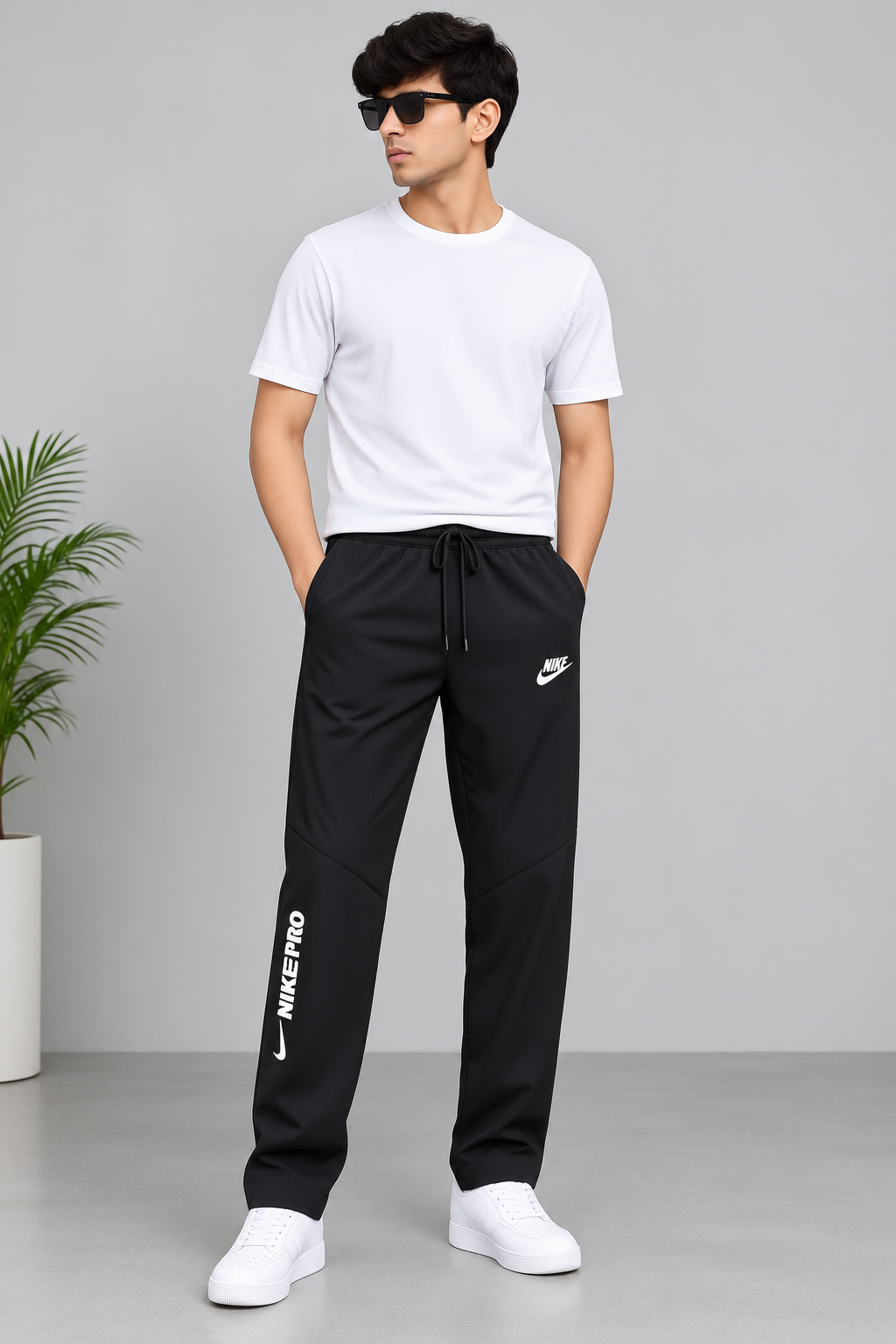 Men’s Black Sports Jogger Pants – Casual Athletic Track Trousers