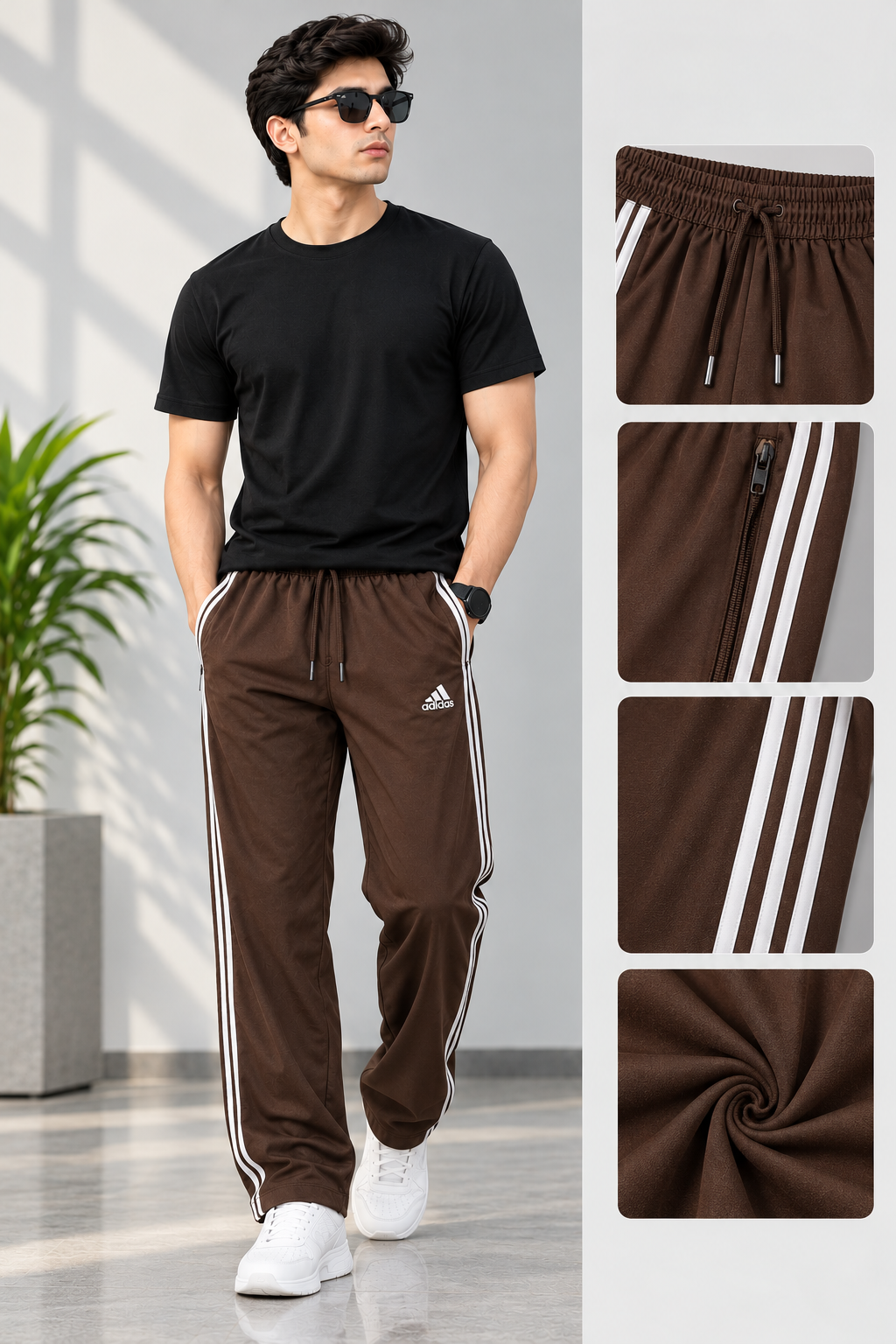 Premium Blue Striped Track Trouser